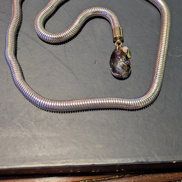 Gold and Silver Dragon Necklace - Picture 8 of 8